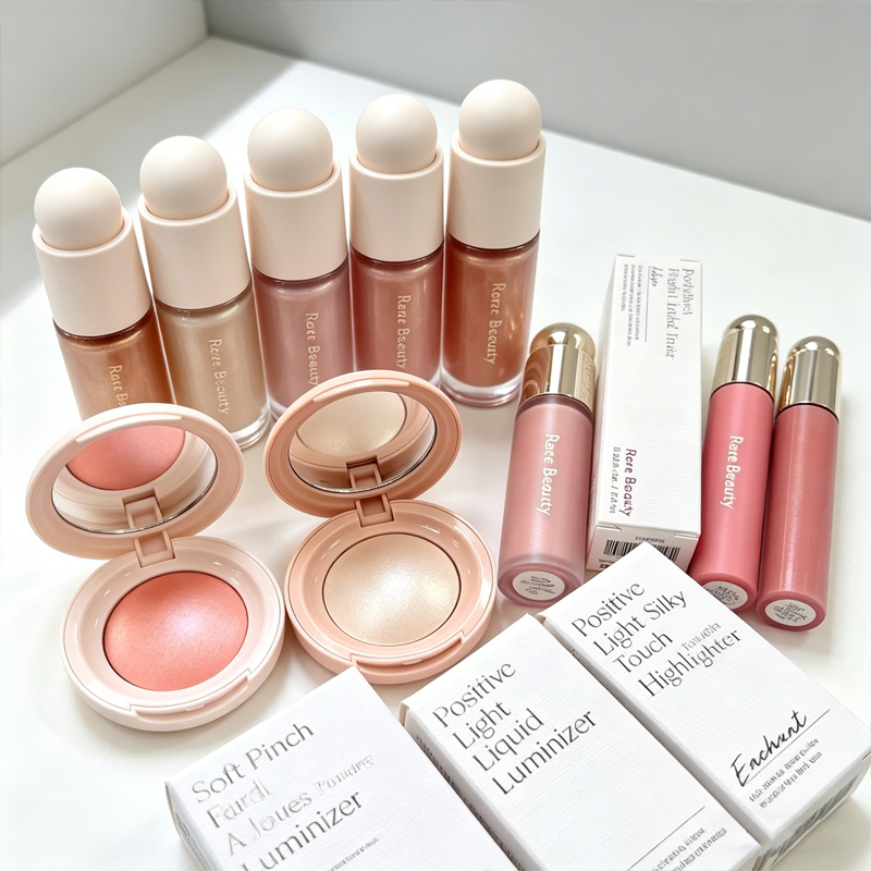 Rare Beauty Powder Blush Highl - Rare Beauty Makeup Highlighter review and price