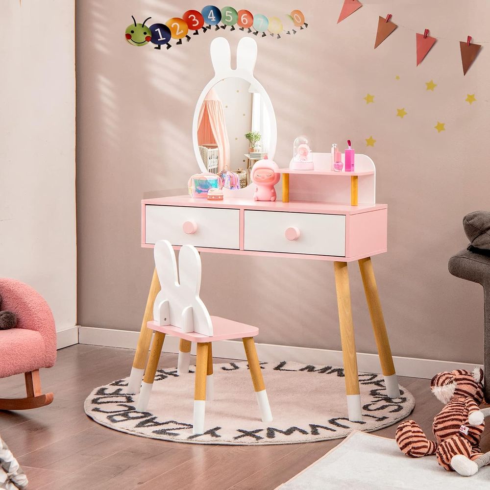 EY Kids Vanity, Rabbit Themed  - Beauty Makeup Kids review and price