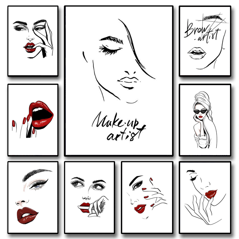 1pcs(No frame) Fashion Makeup  - Beauty Makeup Pic review and price