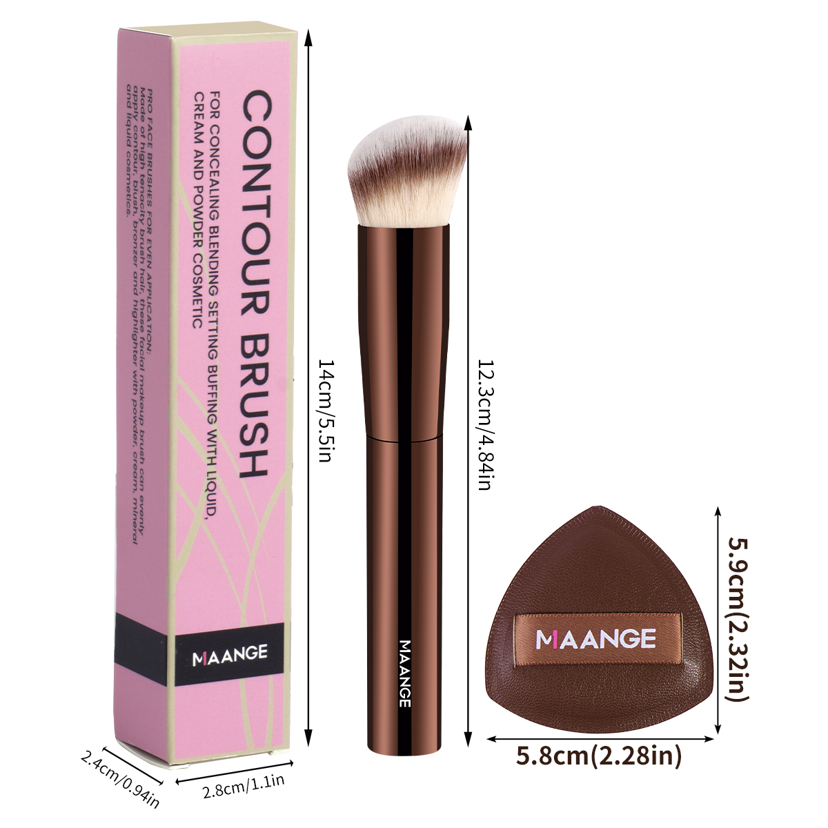 MAANGE Professional Angled Con - Beauty Makeup Supply review and price