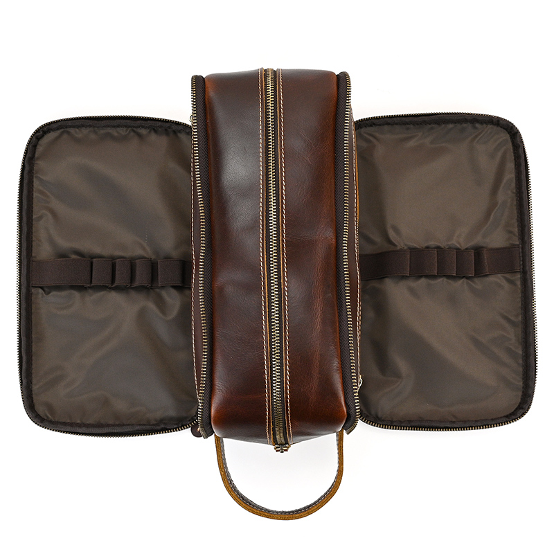 Cowhide Toiletry Bag Men Leath - Beauty Makeup Supply review and price